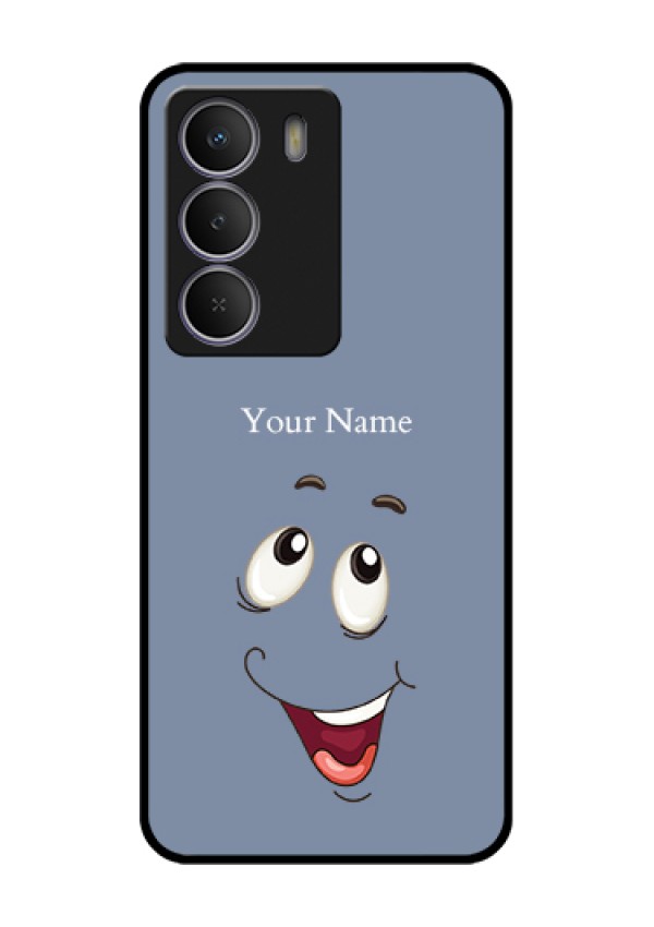 Realme Narzo 80 Lite Custom Glass Phone Case - Laughing Cartoon Face Design