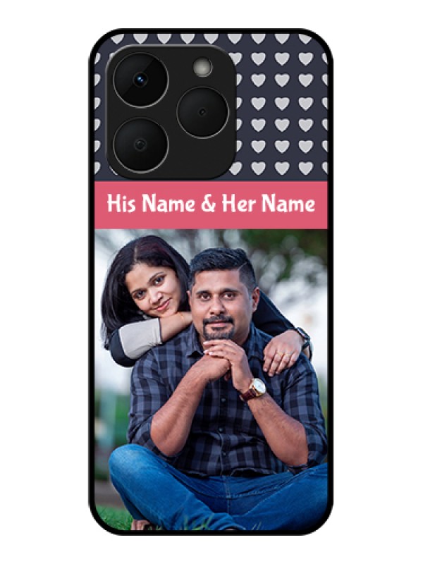 Custom Realme Narzo 90 5G Custom Glass Phone Case - Love Symbols Design