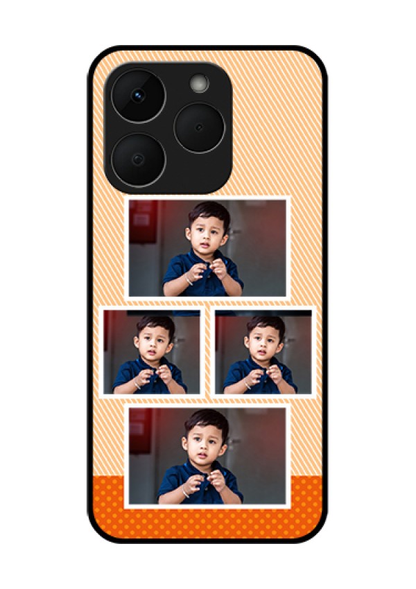 Realme Narzo 90 5G Custom Glass Phone Case - Bulk Photos Upload Design