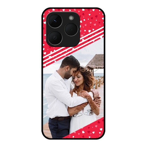 Realme Narzo 90 5G Custom Glass Phone Case - Valentines Gift Design