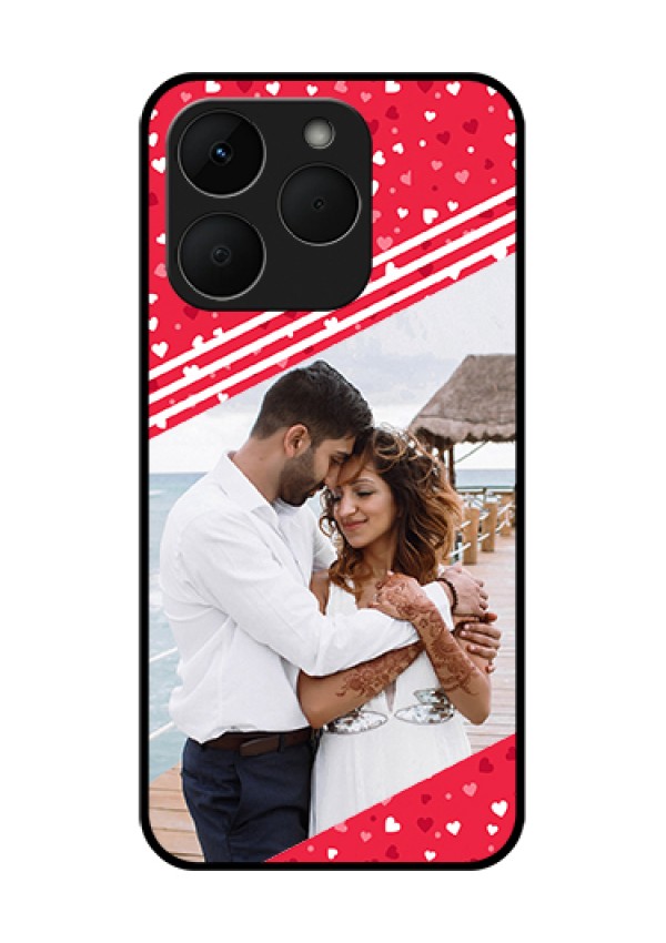 Realme Narzo 90 5G Custom Glass Phone Case - Valentines Gift Design
