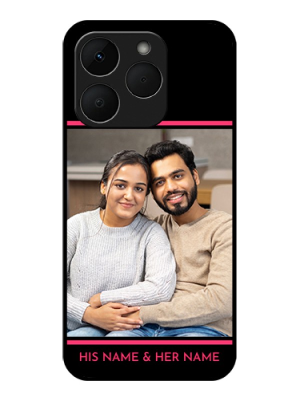 Custom Realme Narzo 90 5G Custom Glass Phone Case - With Add Text Design