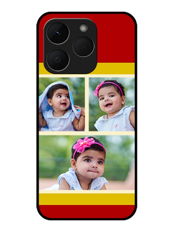 Custom Realme Narzo 90 5G Custom Glass Phone Case - Multiple Pic Upload Design