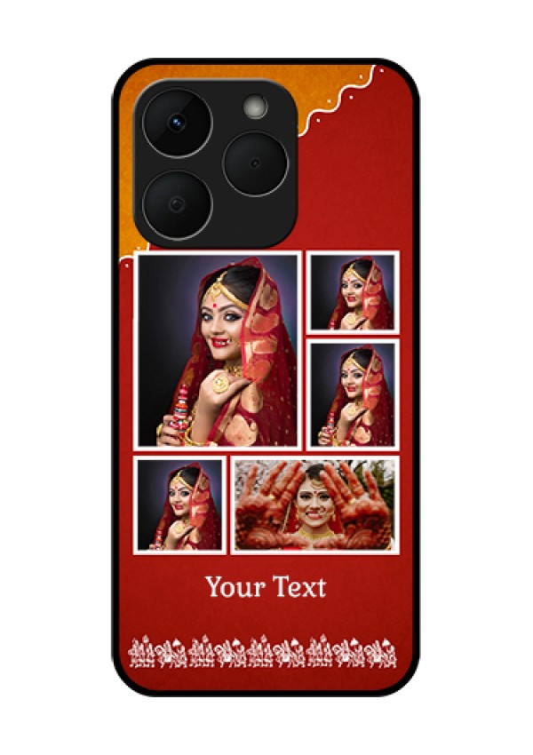 Realme Narzo 90 5G Custom Glass Phone Case - Wedding Pic Upload Design