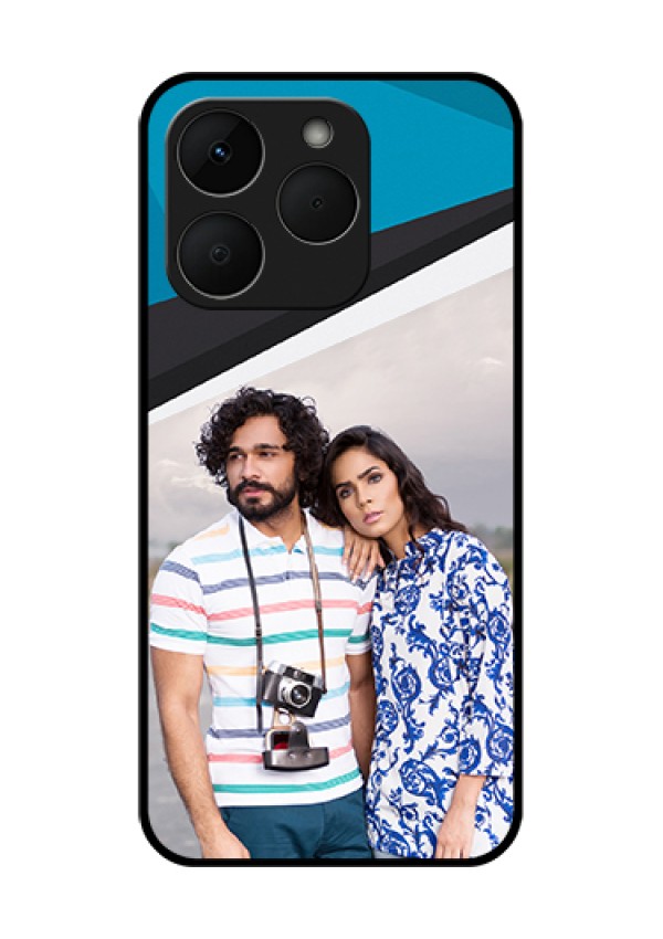Realme Narzo 90 5G Custom Glass Phone Case - Simple Pattern Photo Upload Design