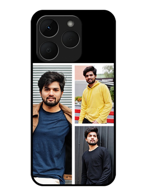 Custom Realme Narzo 90 5G Custom Glass Phone Case - Upload Multiple Picture Design