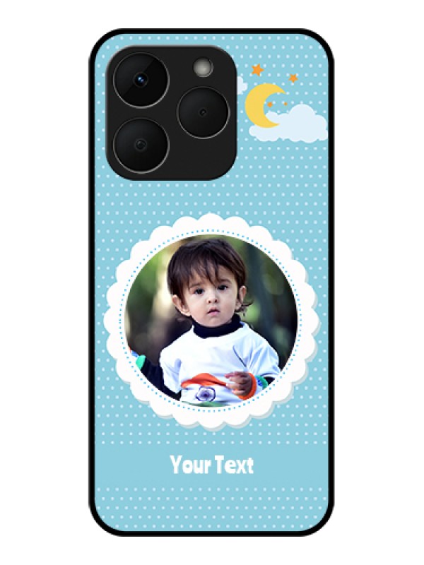 Custom Realme Narzo 90 5G Custom Glass Phone Case - Violet Pattern Design