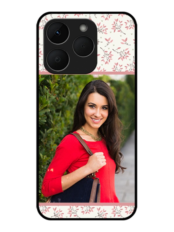 Custom Realme Narzo 90 5G Custom Glass Phone Case - Stunning Floral Design