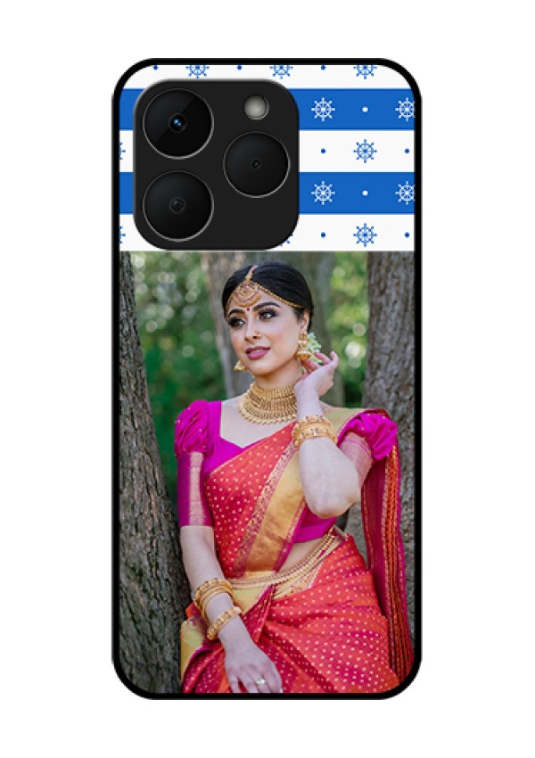 Realme Narzo 90 5G Custom Glass Phone Case - Snow Pattern Design