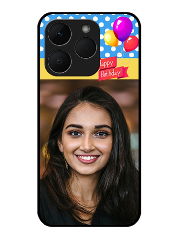 Custom Realme Narzo 90 5G Custom Glass Phone Case - Happy Birthday Design