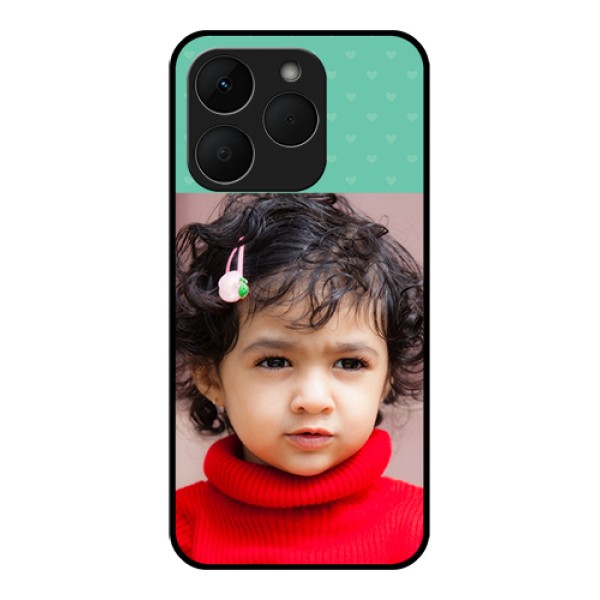 Realme Narzo 90 5G Custom Glass Phone Case - Lovers Picture Design