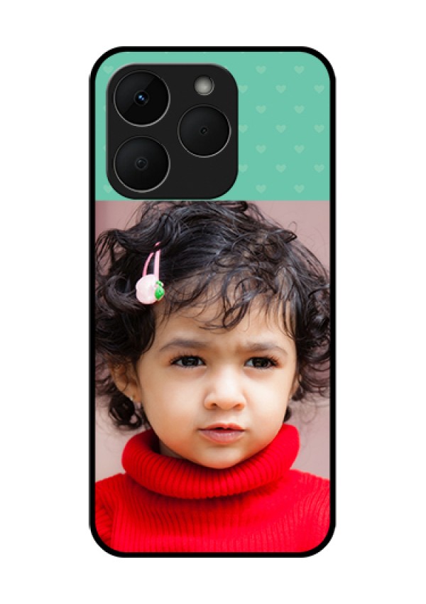 Realme Narzo 90 5G Custom Glass Phone Case - Lovers Picture Design