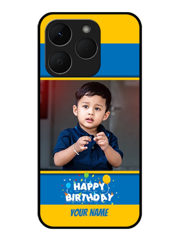 Custom Realme Narzo 90 5G Custom Glass Phone Case - Birthday Wishes Design