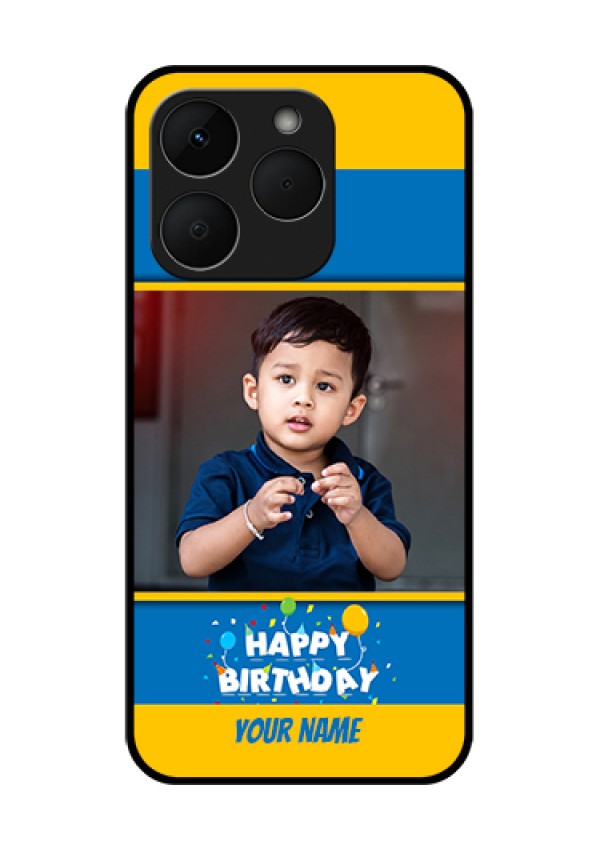 Realme Narzo 90 5G Custom Glass Phone Case - Birthday Wishes Design