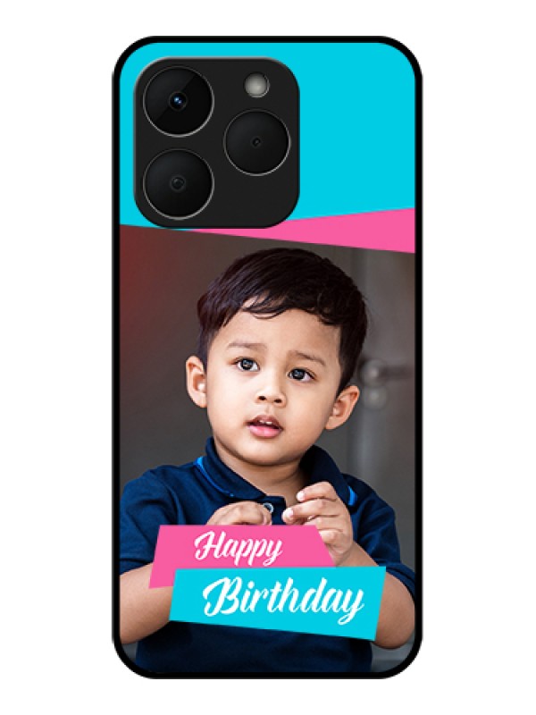 Custom Realme Narzo 90 5G Custom Glass Phone Case - Image Holder With 2 Color Design