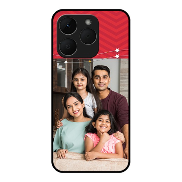Realme Narzo 90 5G Custom Glass Phone Case - Happy Family Design