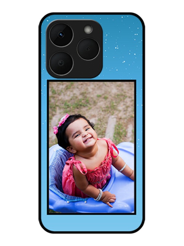 Custom Realme Narzo 90 5G Custom Glass Phone Case - Wave Pattern Colorful Design