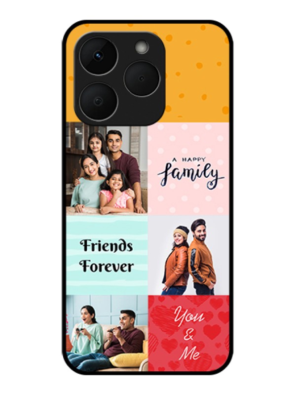 Custom Realme Narzo 90 5G Custom Glass Phone Case - Images With Quotes Design