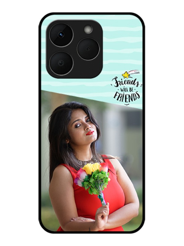 Custom Realme Narzo 90 5G Custom Glass Phone Case - Friends Picture Icon Design