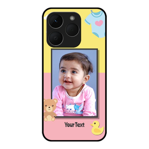 Realme Narzo 90 5G Custom Glass Phone Case - Kids 2 Color Design