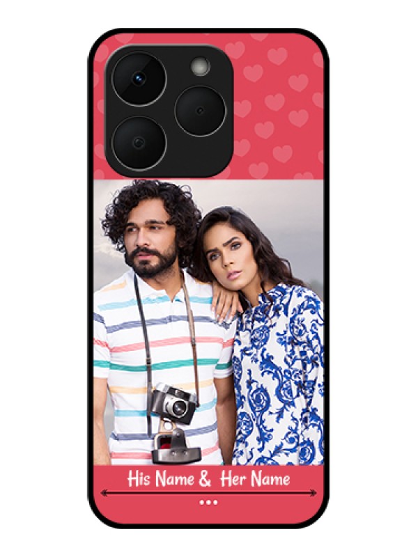 Custom Realme Narzo 90 5G Custom Glass Phone Case - Simple Love Design