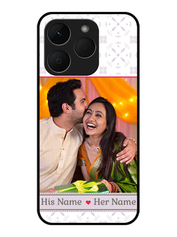 Custom Realme Narzo 90 5G Custom Glass Phone Case - With Photo And Ethnic Design