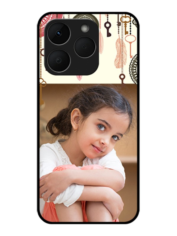 Custom Realme Narzo 90 5G Custom Glass Phone Case - Boho Style Design