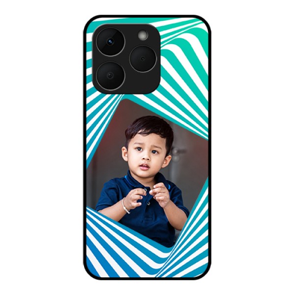 Realme Narzo 90 5G Custom Glass Phone Case - Abstract Spiral Design Realme Narzo 90 5G Custom Glass Phone Case - Abstract Spiral Design