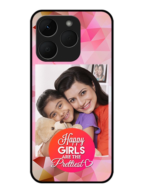 Custom Realme Narzo 90 5G Custom Glass Phone Case - Abstract Triangle Design