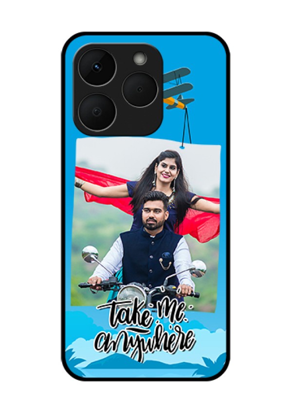 Realme Narzo 90 5G Custom Glass Phone Case - Traveller Design