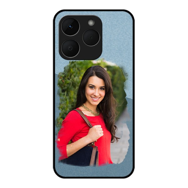 Realme Narzo 90 5G Custom Glass Phone Case - Grunge Line Art Design