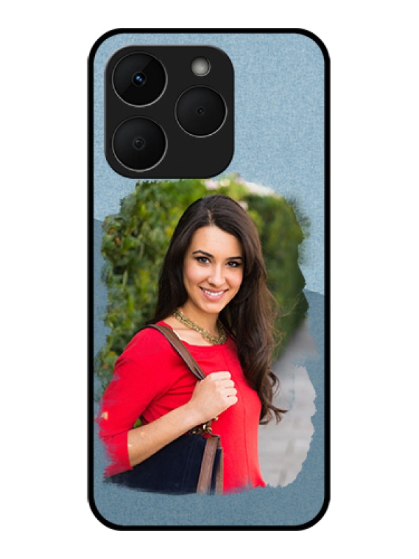 Custom Realme Narzo 90 5G Custom Glass Phone Case - Grunge Line Art Design