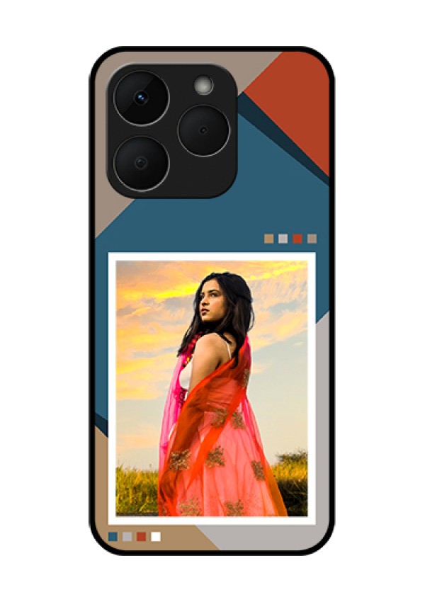 Realme Narzo 90 5G Custom Glass Phone Case - Retro Color Pallet Design