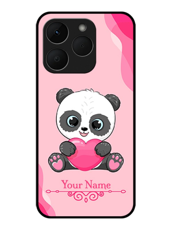 Custom Realme Narzo 90 5G Custom Glass Phone Case - Cute Panda Design
