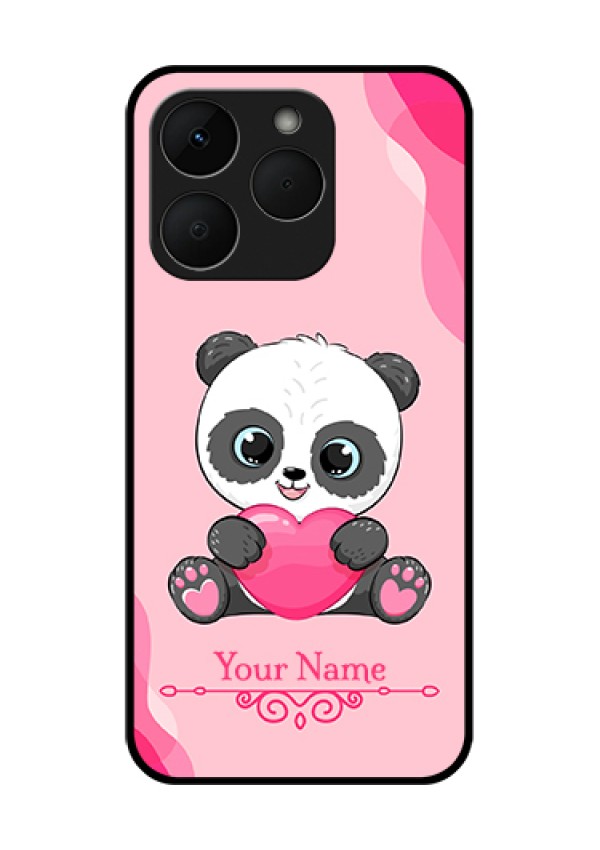 Realme Narzo 90 5G Custom Glass Phone Case - Cute Panda Design