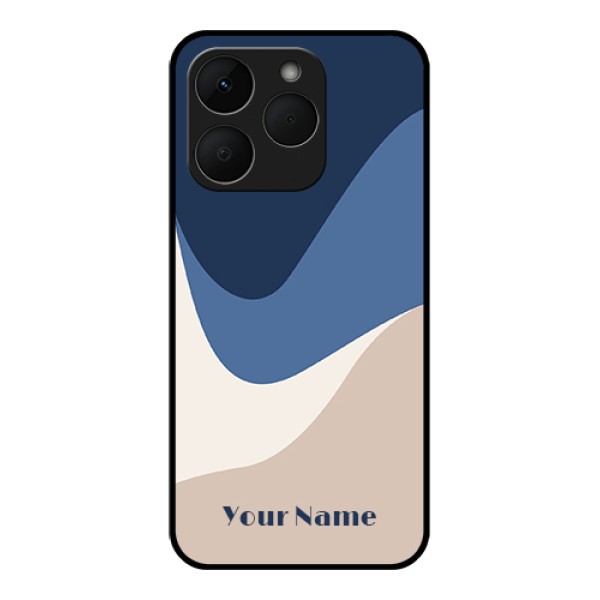Realme Narzo 90 5G Custom Glass Phone Case - Abstract Drip Art Design