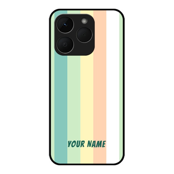 Realme Narzo 90 5G Custom Glass Phone Case - Multi - Colour Stripes Design Realme Narzo 90 5G Custom Glass Phone Case - Multi - Colour Stripes Design