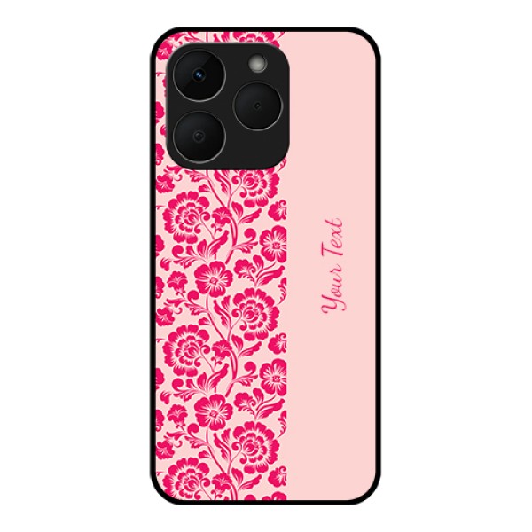 Realme Narzo 90 5G Custom Glass Phone Case - Attractive Floral Pattern Design Realme Narzo 90 5G Custom Glass Phone Case - Attractive Floral Pattern Design