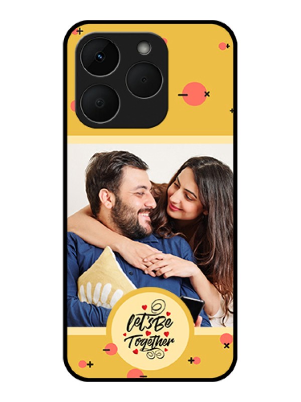 Custom Realme Narzo 90 5G Custom Glass Phone Case - Lets Be Together Design