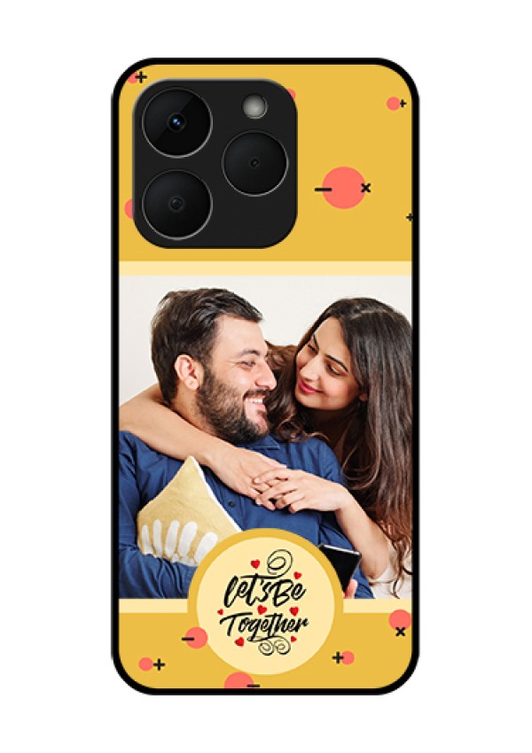Realme Narzo 90 5G Custom Glass Phone Case - Lets Be Together Design