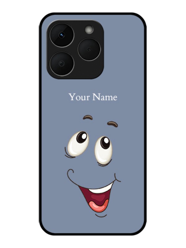 Custom Realme Narzo 90 5G Custom Glass Phone Case - Laughing Cartoon Face Design