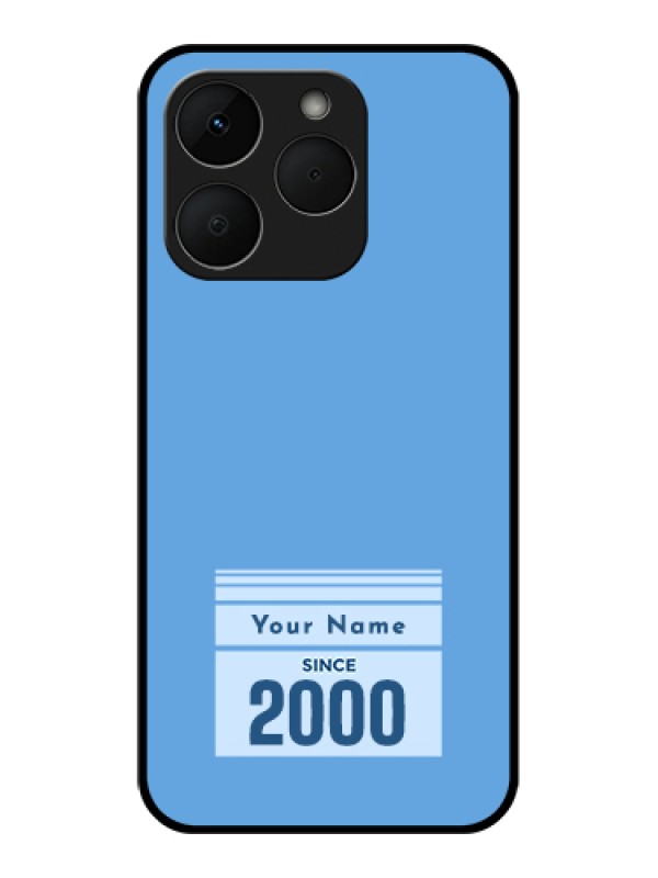 Custom Realme Narzo 90 5G Custom Glass Phone Case - Custom Year Of Birth Design