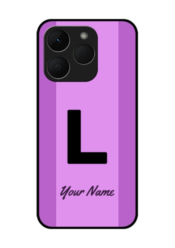 Realme Narzo 90 5G Custom Glass Phone Case - Tricolor Custom Text Design