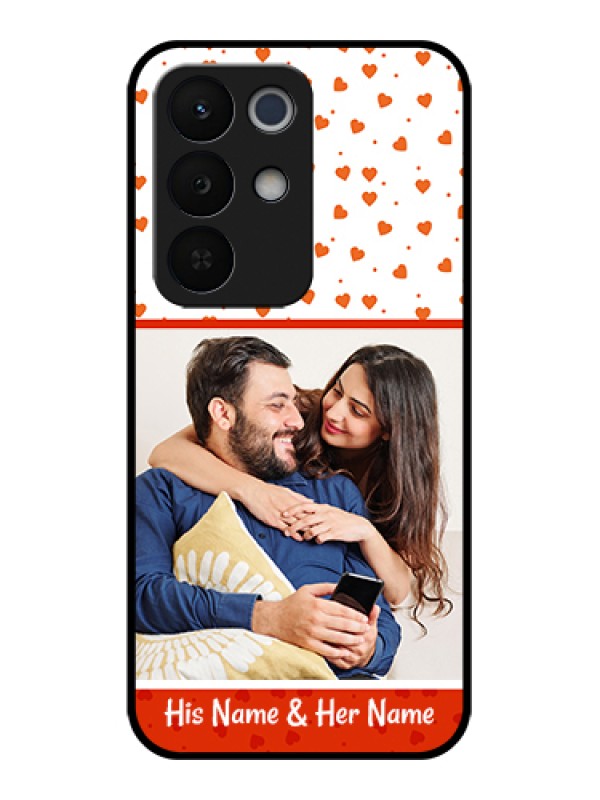 Custom Realme Narzo 90X 5G Custom Glass Phone Case - Orange Love Symbol Design