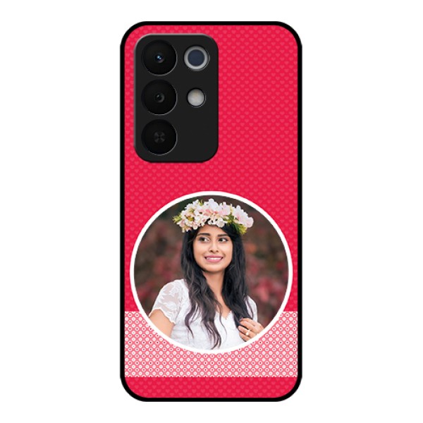 Realme Narzo 90X 5G Custom Glass Phone Case - Pink Color Pattern Design