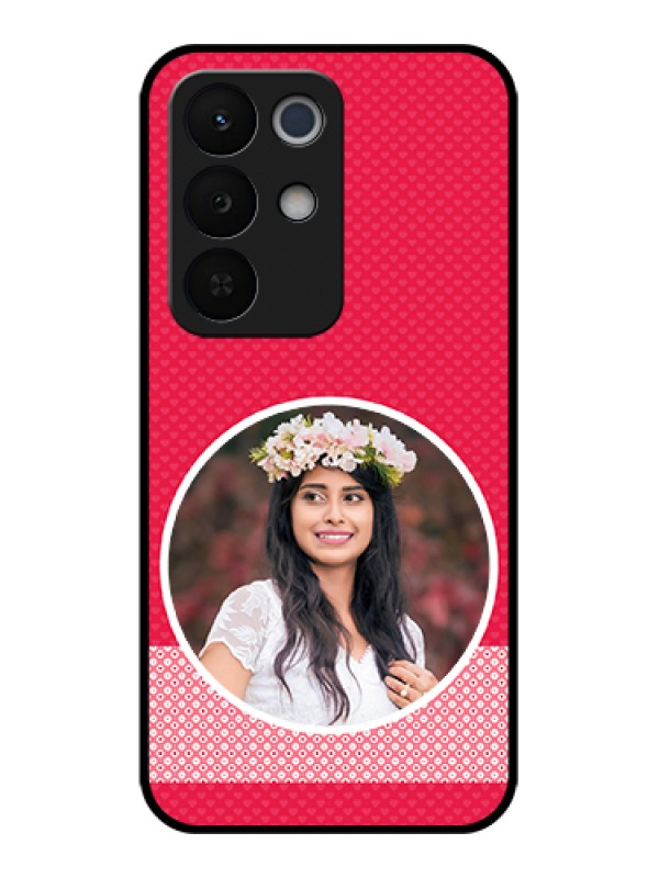 Custom Realme Narzo 90X 5G Custom Glass Phone Case - Pink Color Pattern Design