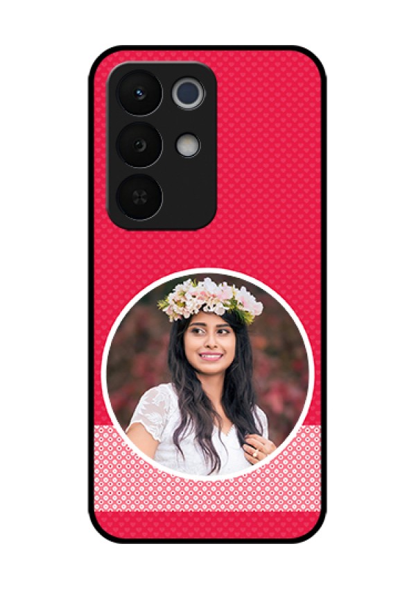 Realme Narzo 90X 5G Custom Glass Phone Case - Pink Color Pattern Design