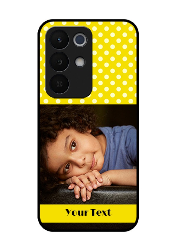 Realme Narzo 90X 5G Custom Glass Phone Case - Bright Yellow Case Design