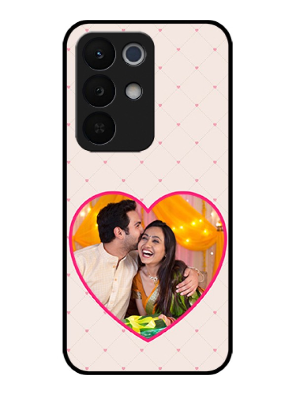 Custom Realme Narzo 90X 5G Custom Glass Phone Case - Heart Shape Design