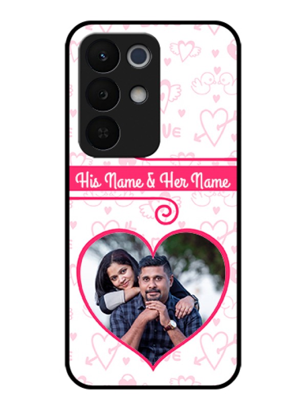 Custom Realme Narzo 90X 5G Custom Glass Phone Case - Heart Shape Love Design